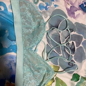 Baby blue to teal Bralette Medium never worn